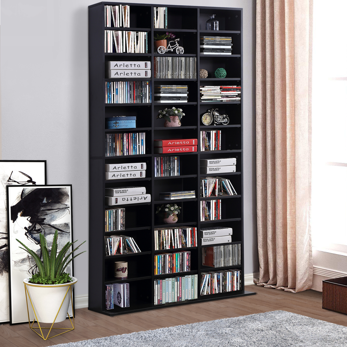 Extra-Large Media Storage Bookcase