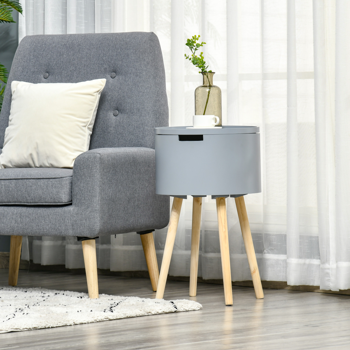 Duo Design Storage Side Table