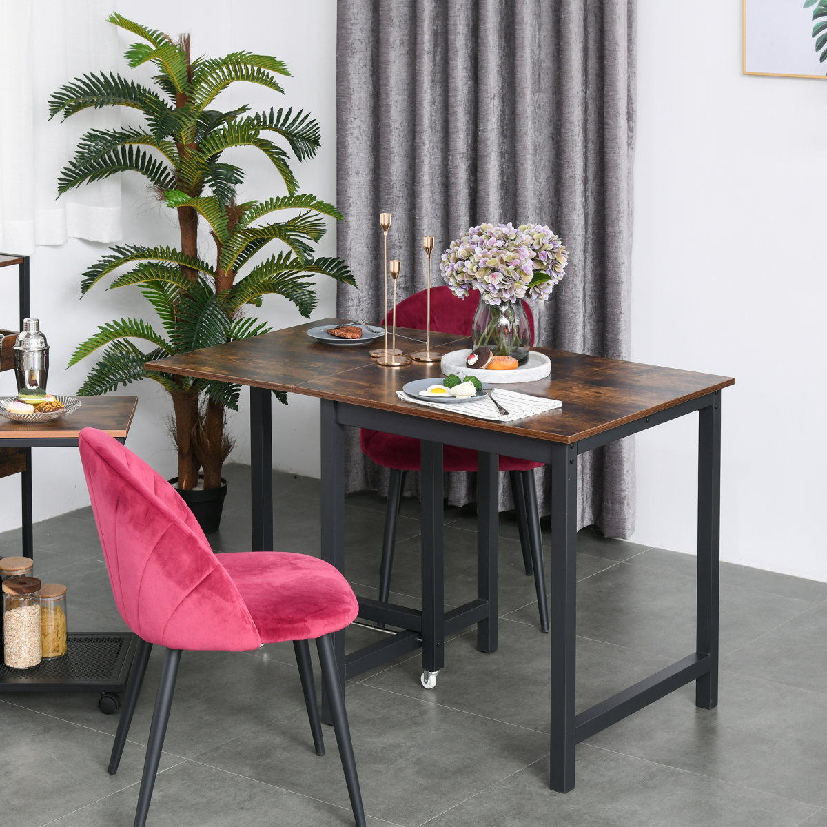 Drop Leaf Foldable Dining Table