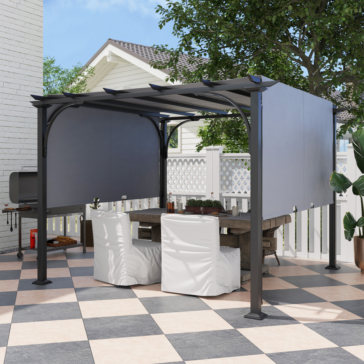 Outdoor Retractable Pergola