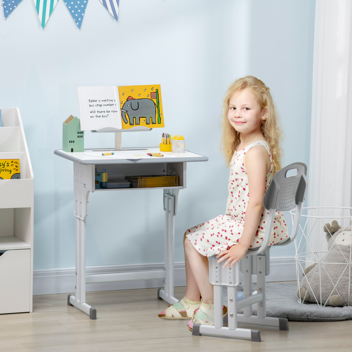 Kids Adjustable Desk & Chair Set