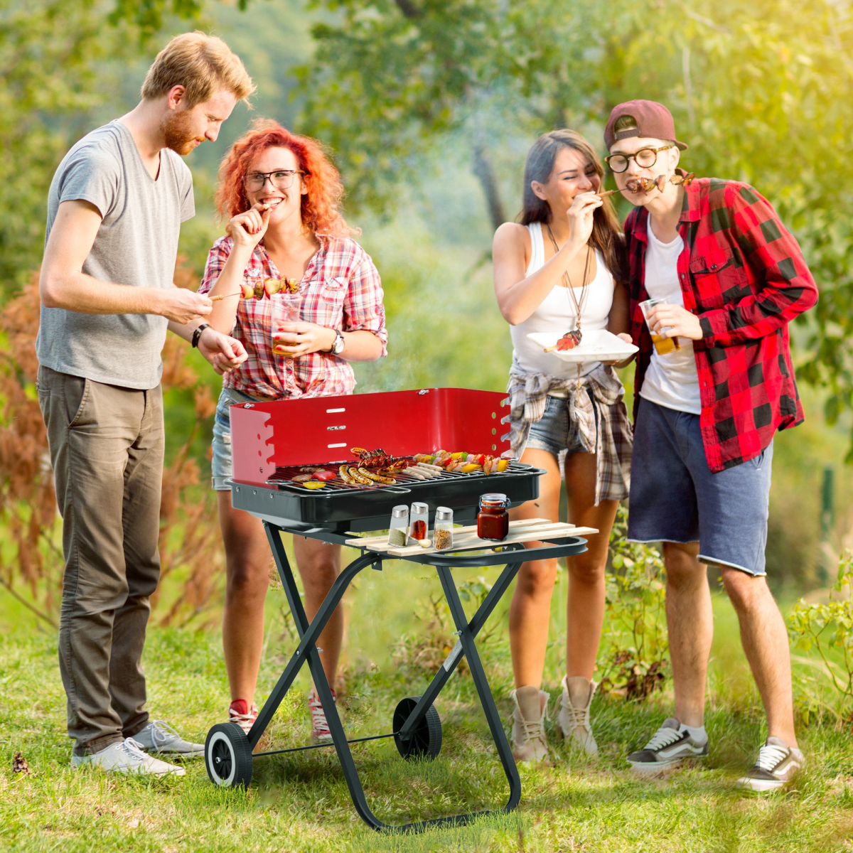 Foldable Charcoal BBQ Grill