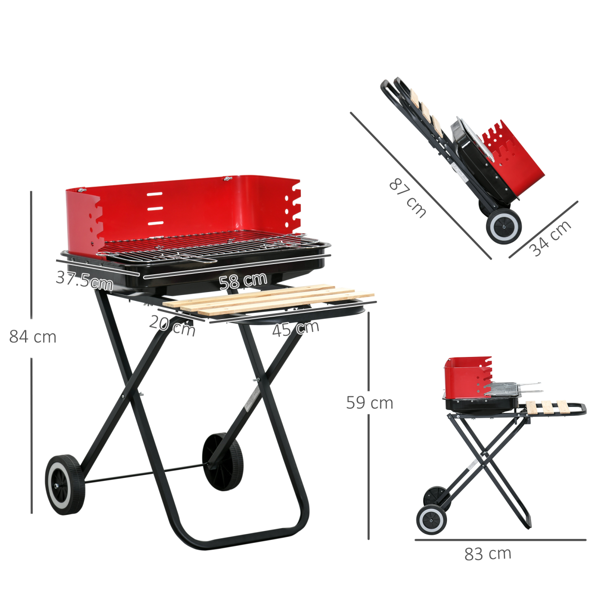 Foldable Charcoal BBQ Grill