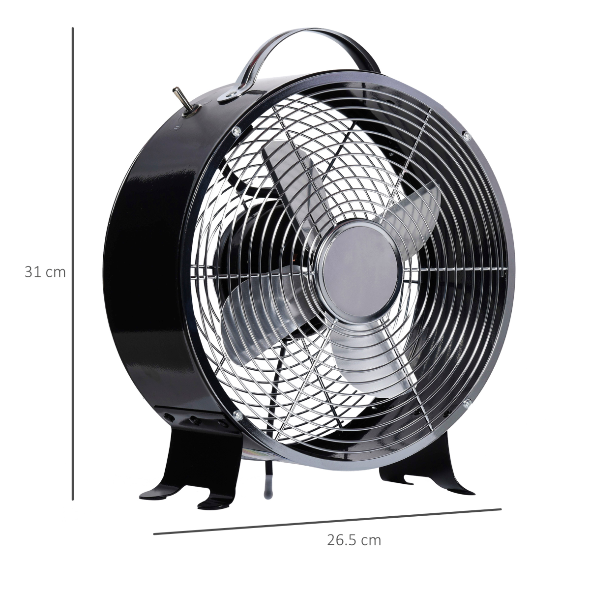 26cm 2-Speed Electric Desk Fan