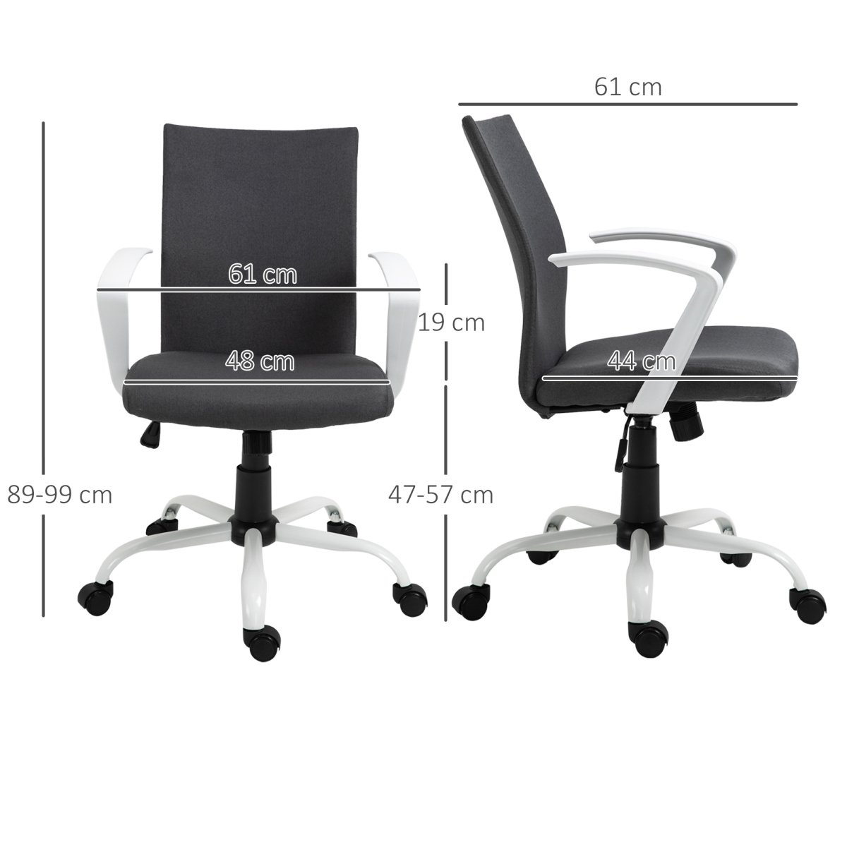 Linen Office Chair