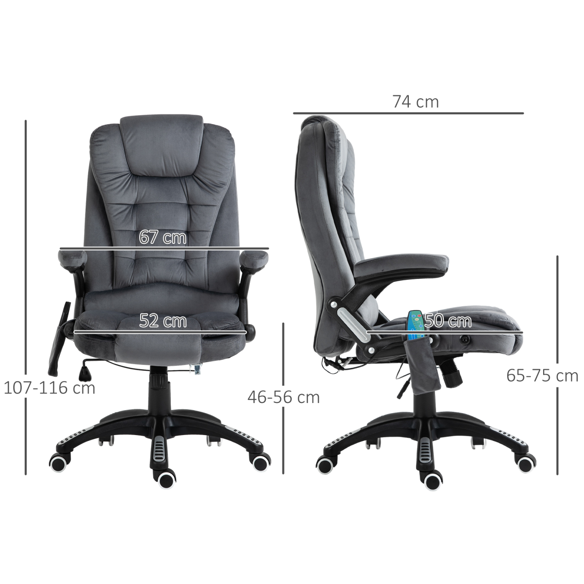 Executive Reclining Chair w/ Heating Massage Points