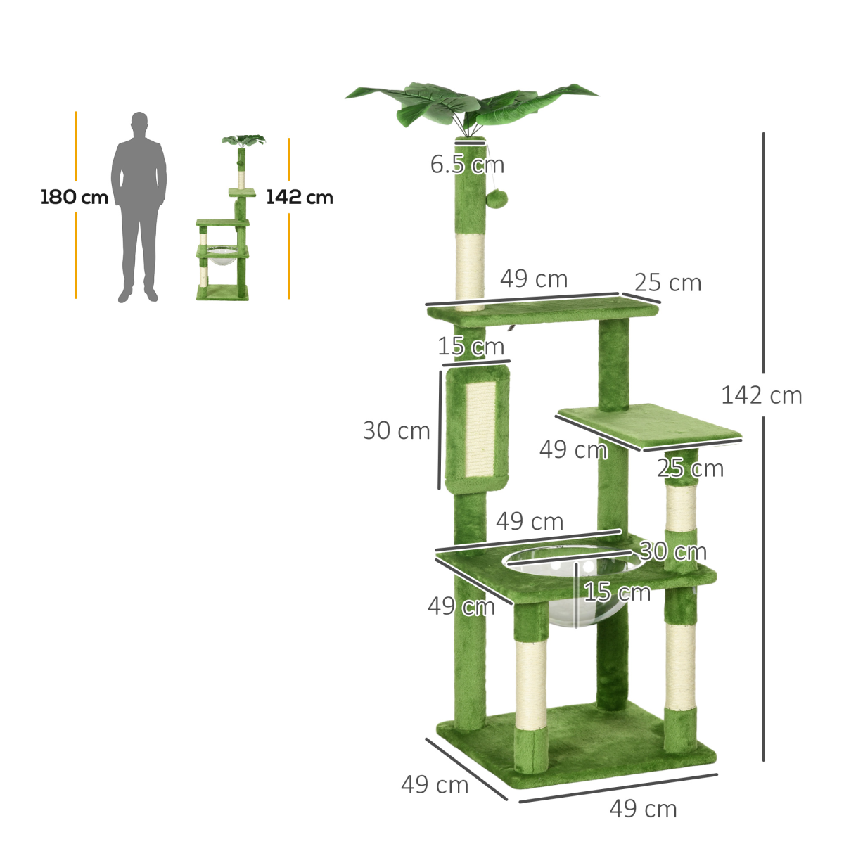 Cat Tree Tower with Scratching Post