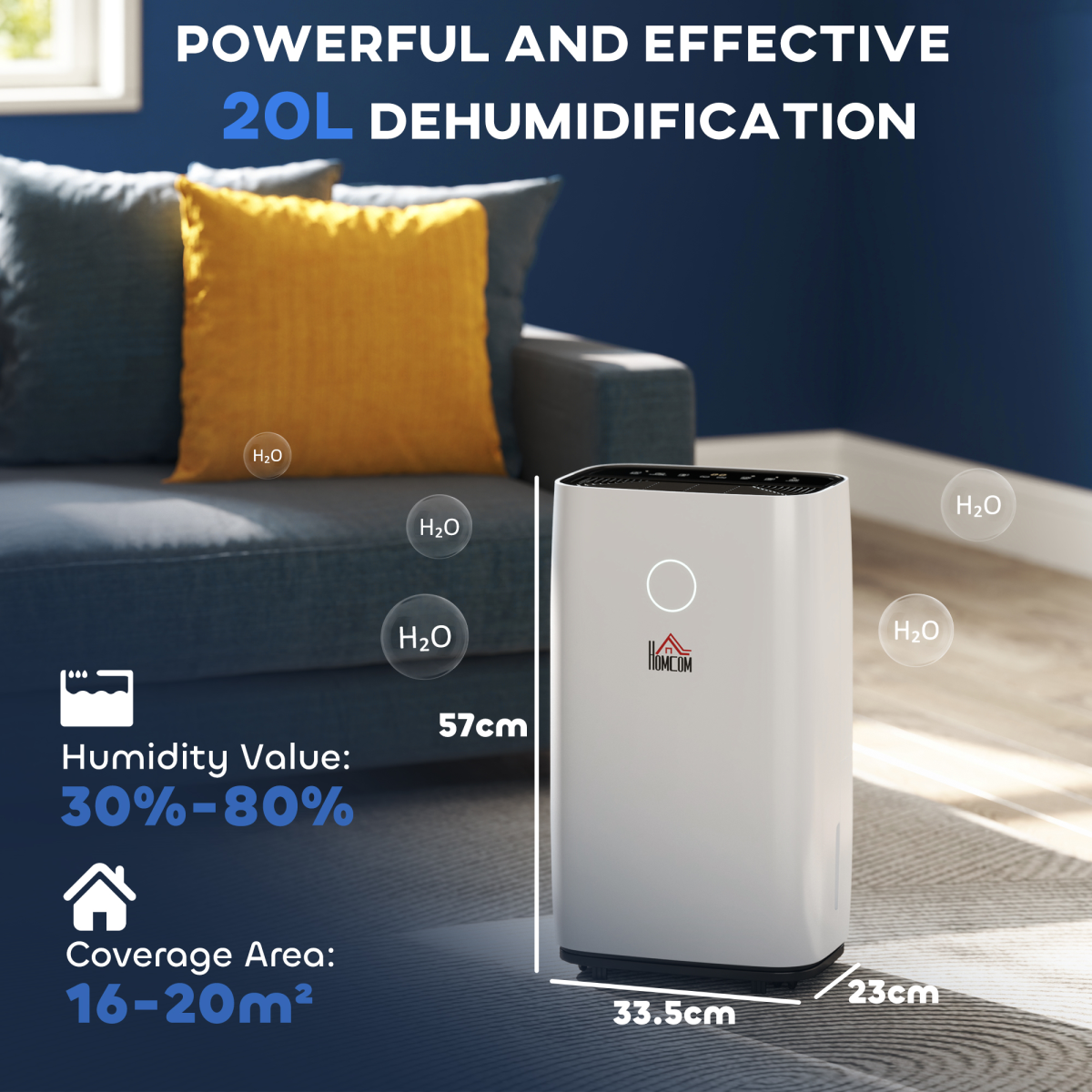 High-Capacity Home Dehumidifier
