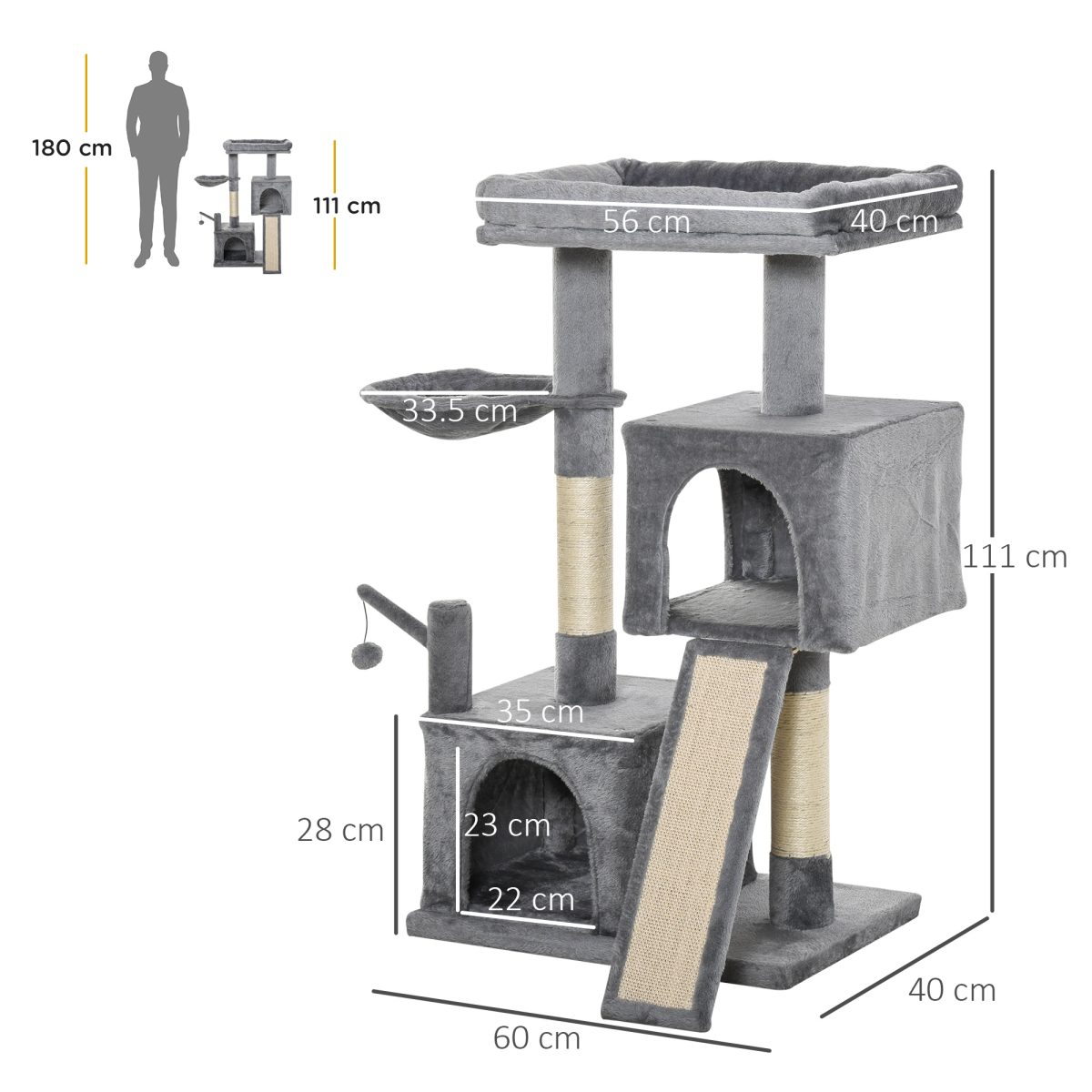Multi-Level Cat Tree Tower