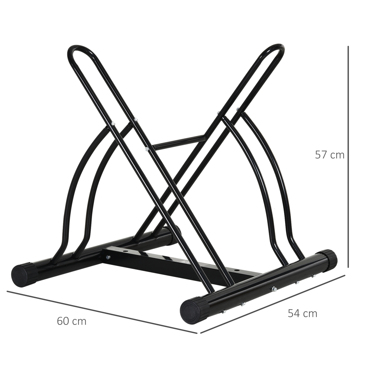 Reversible 2 Bike Holding Rack