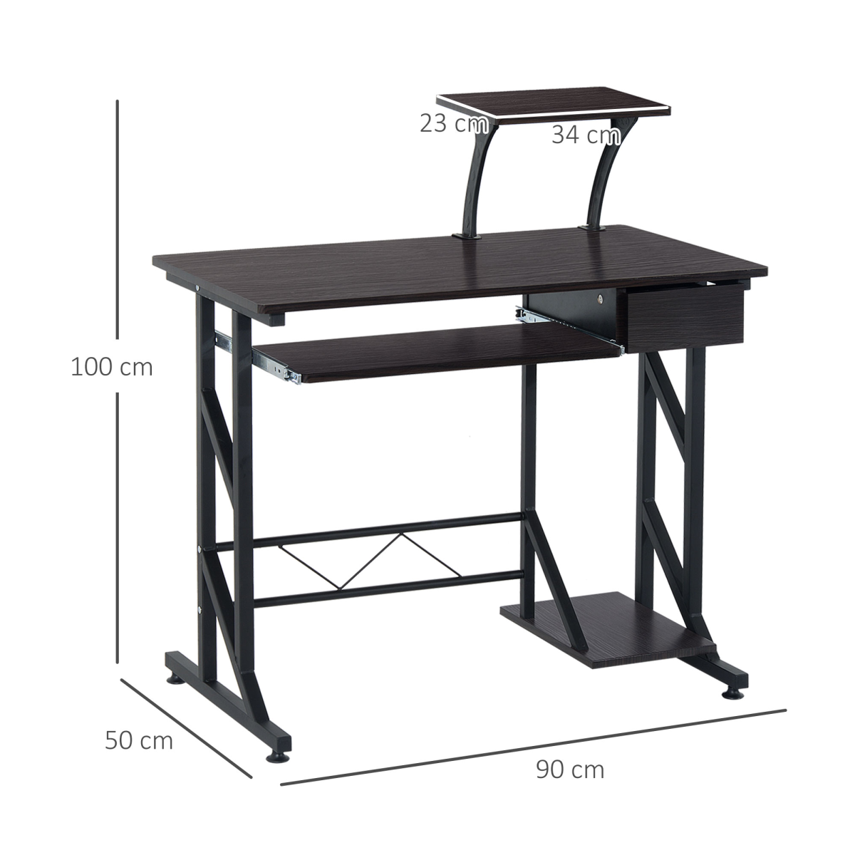 Corner Office Desk with Storage & Pull-Out Keyboard