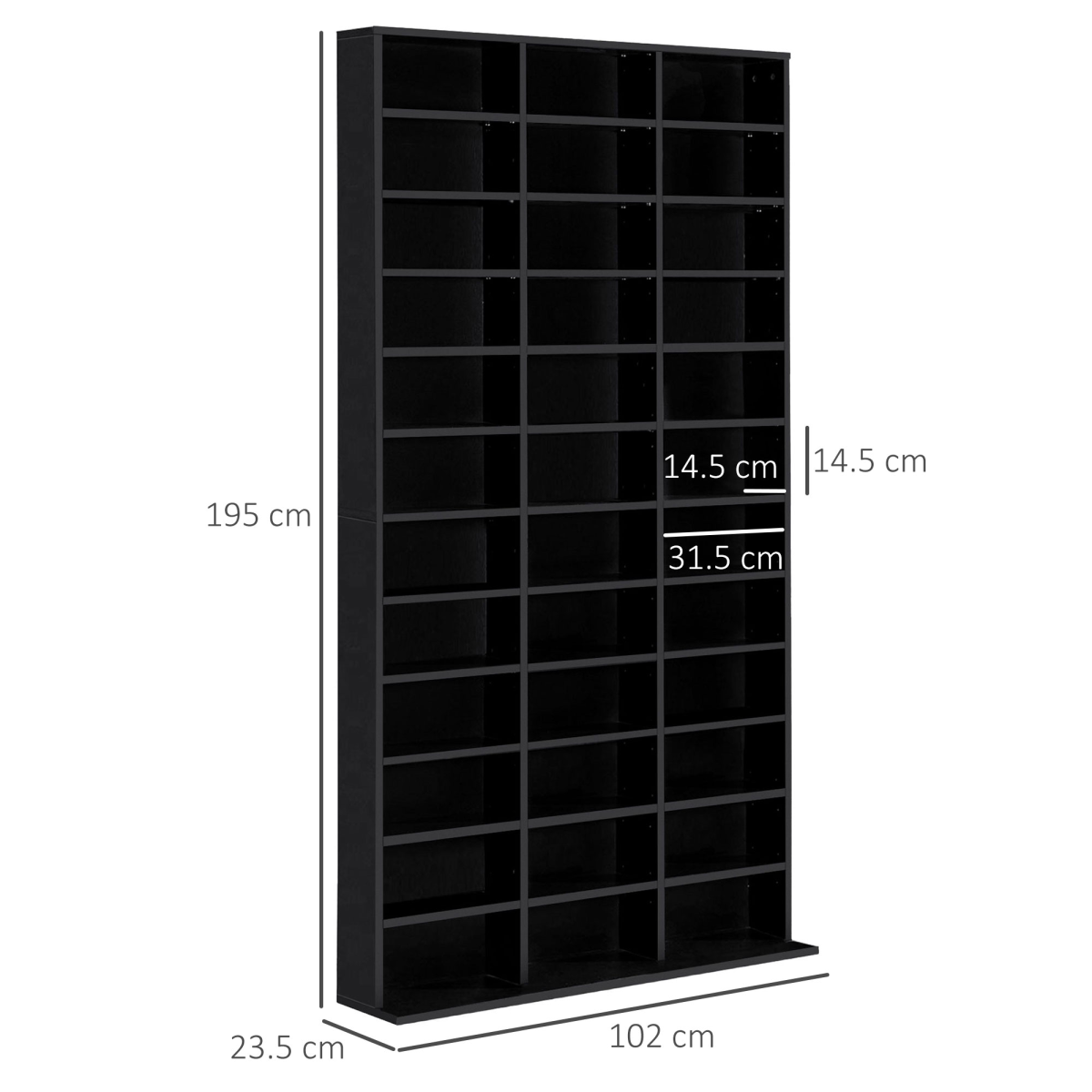Extra-Large Media Storage Bookcase