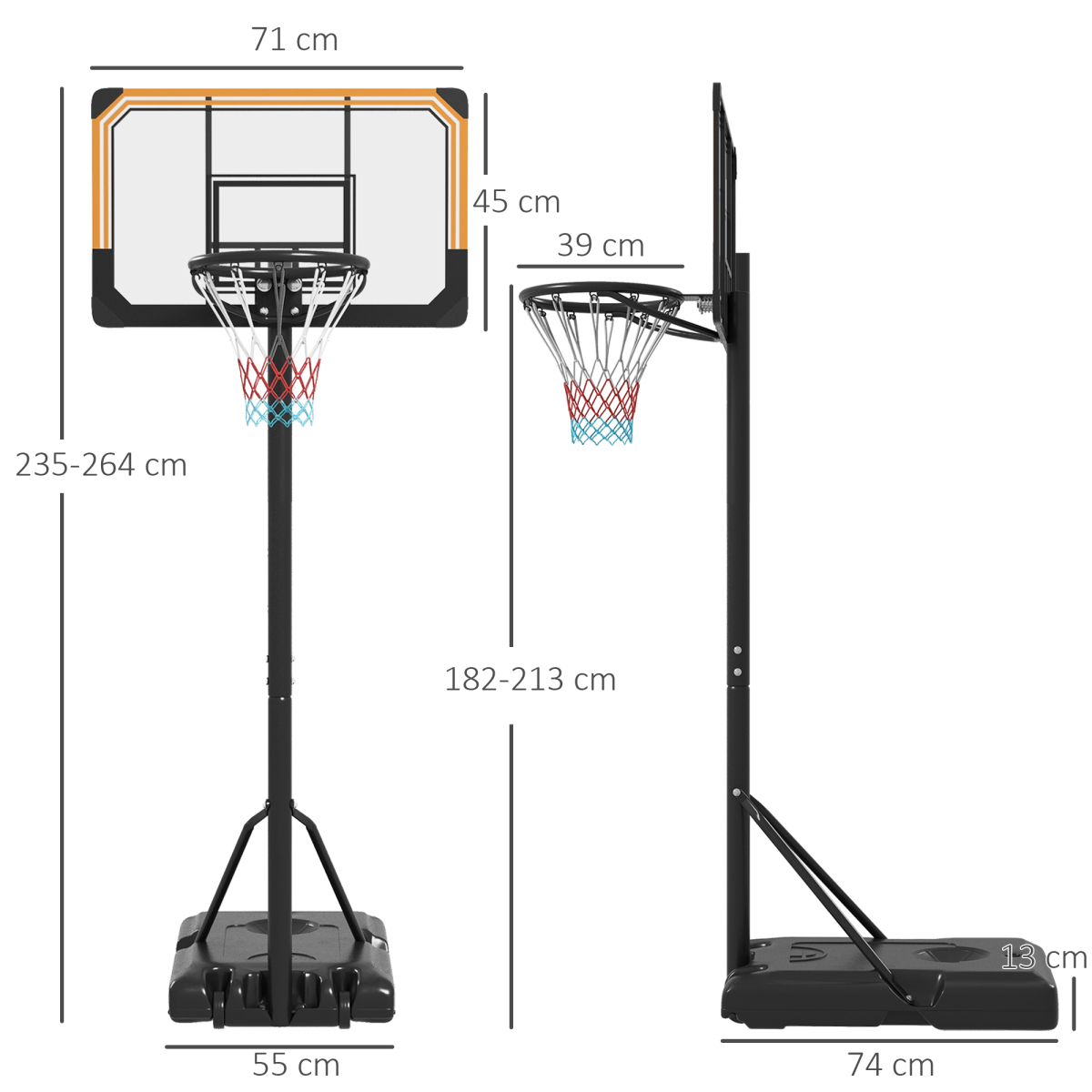 Basketball Backboard Hoop