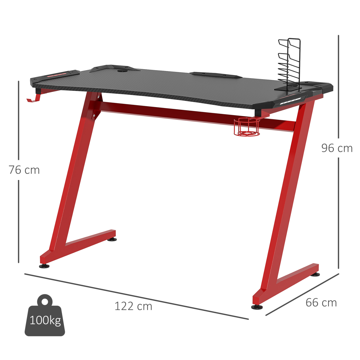 Gaming Desk with Gamepad