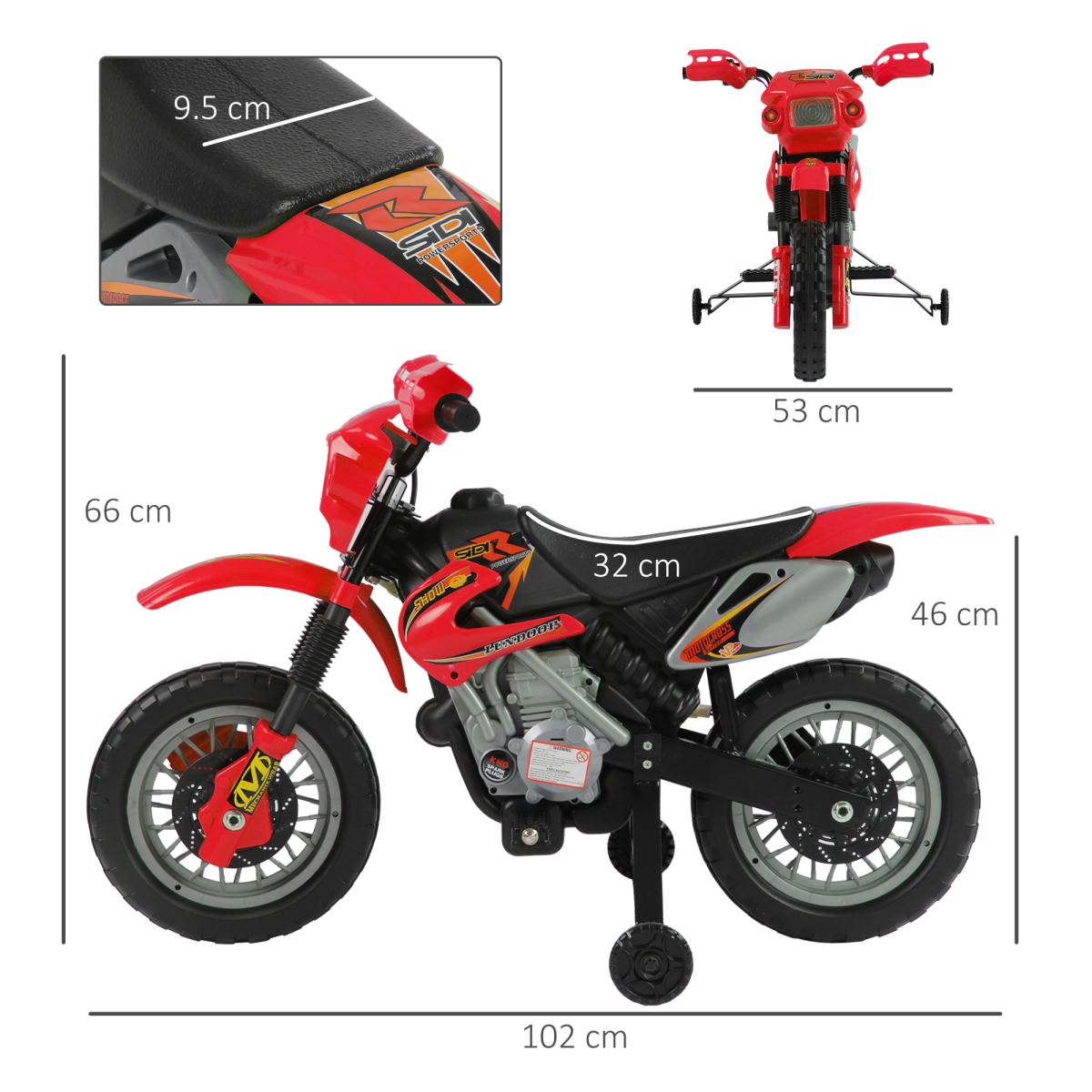 Kids Motocross Ride-On Motorbike