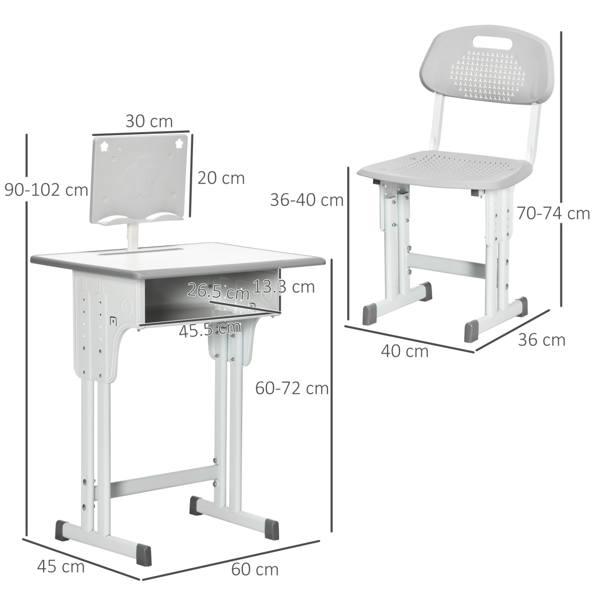 Kids Adjustable Desk & Chair Set