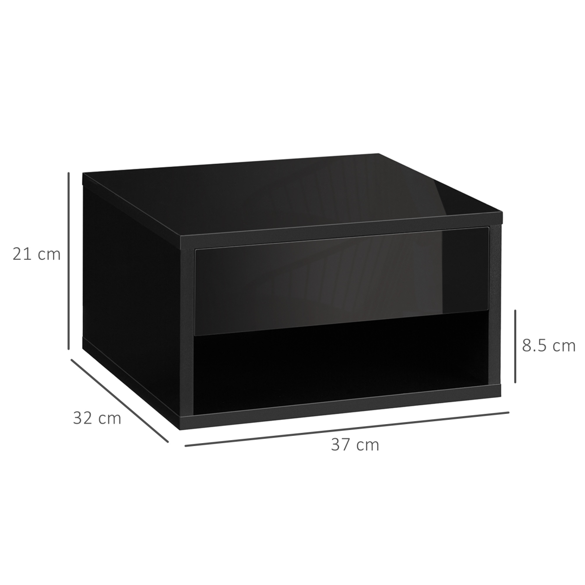 Set of 2 Floating Bedside Tables