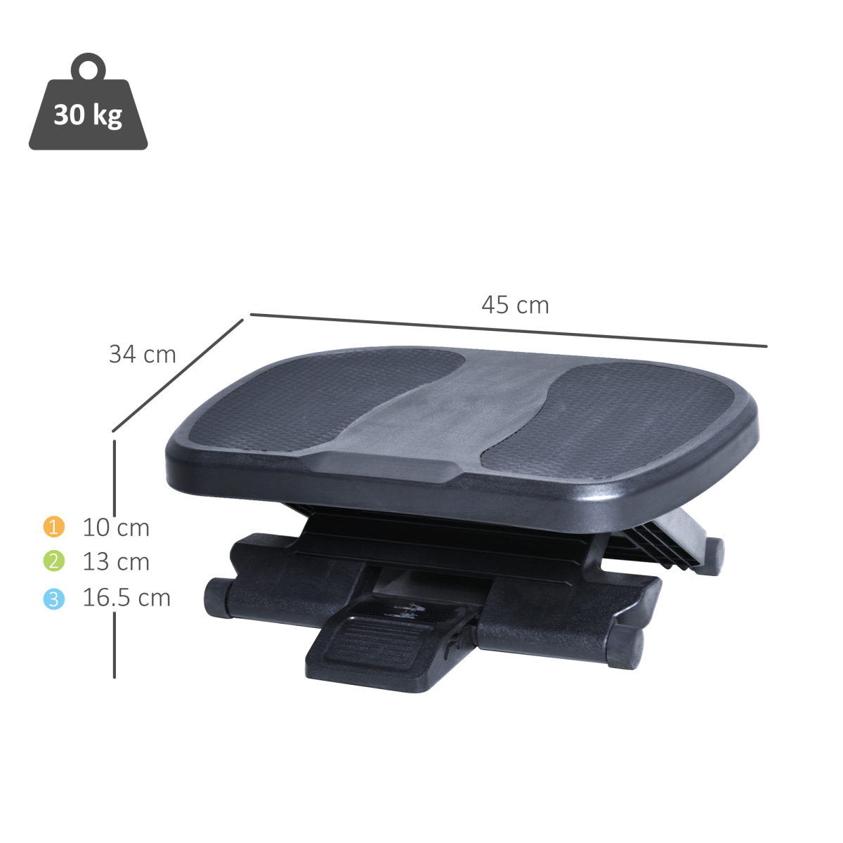 Adjustable Under-Desk Footrest