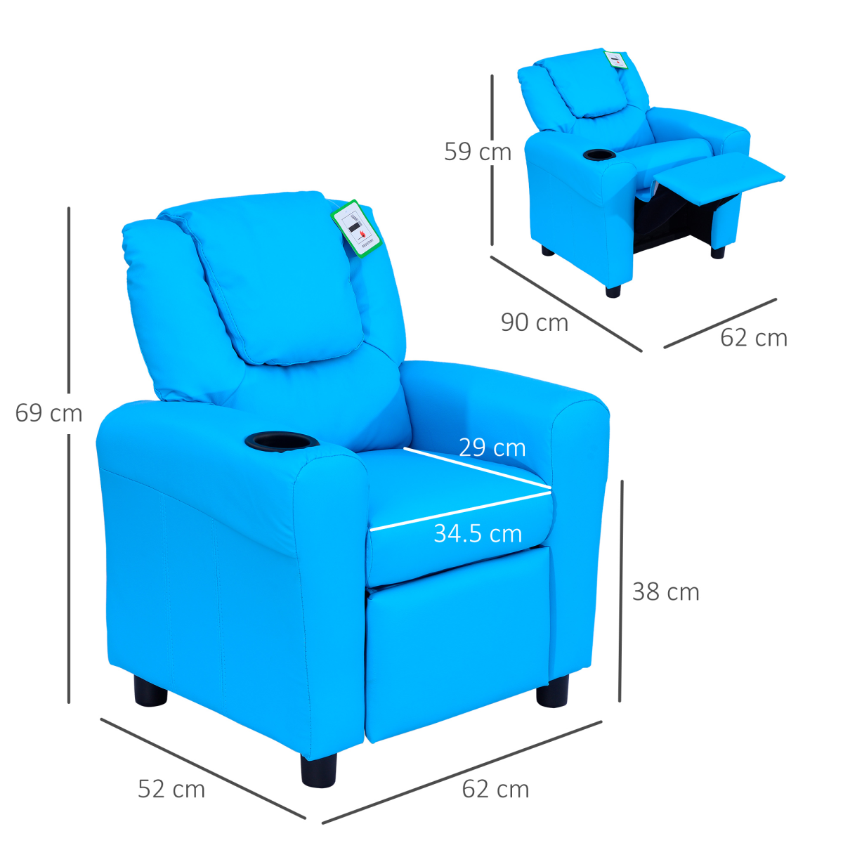 Kids Recliner Armchair
