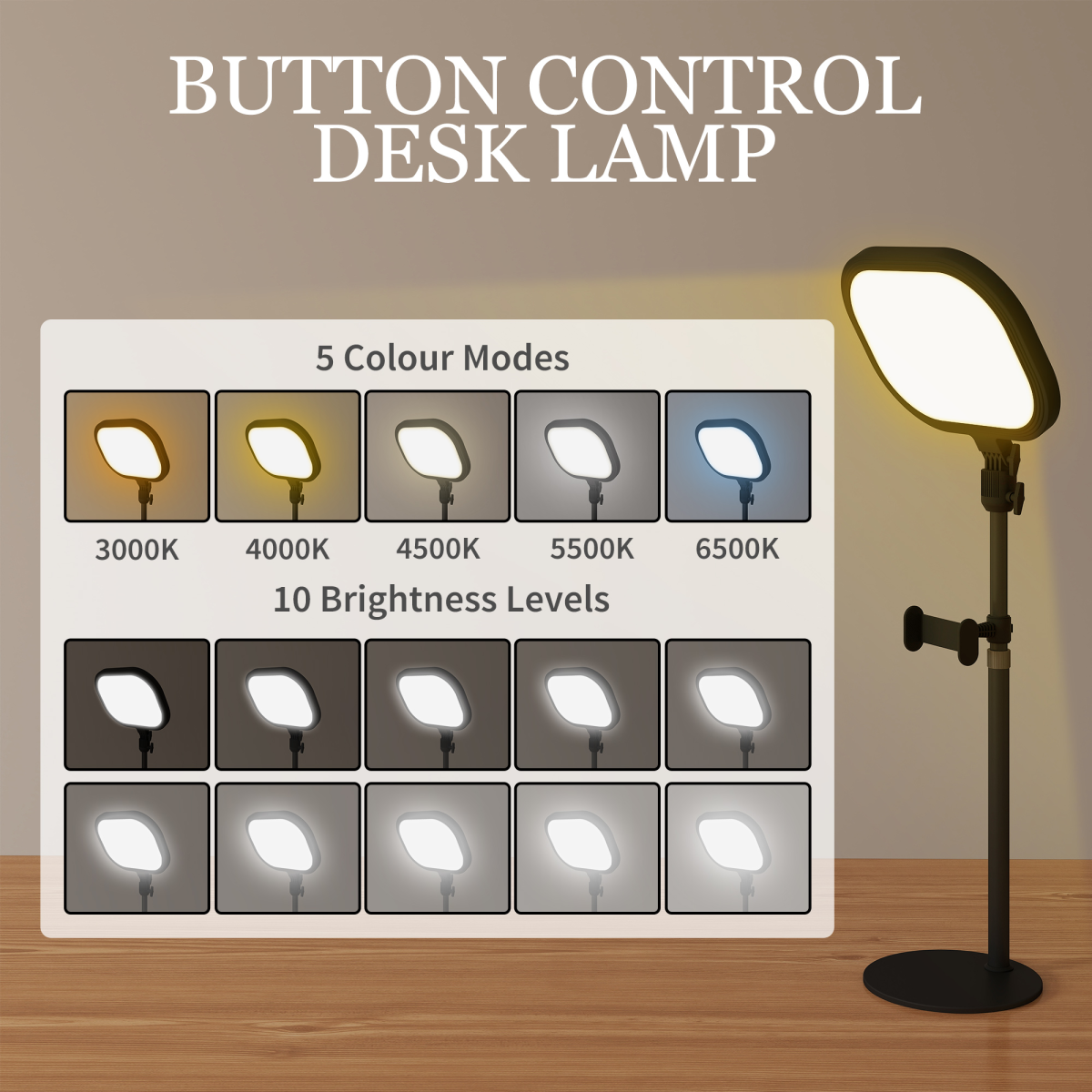 Adjustable LED Desk Lamp