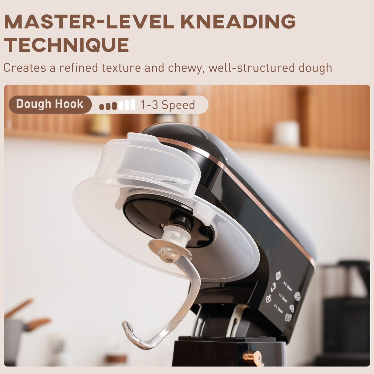 Powerful 1400W Stand Mixer with 5L Bowl & Versatile Speed Settings