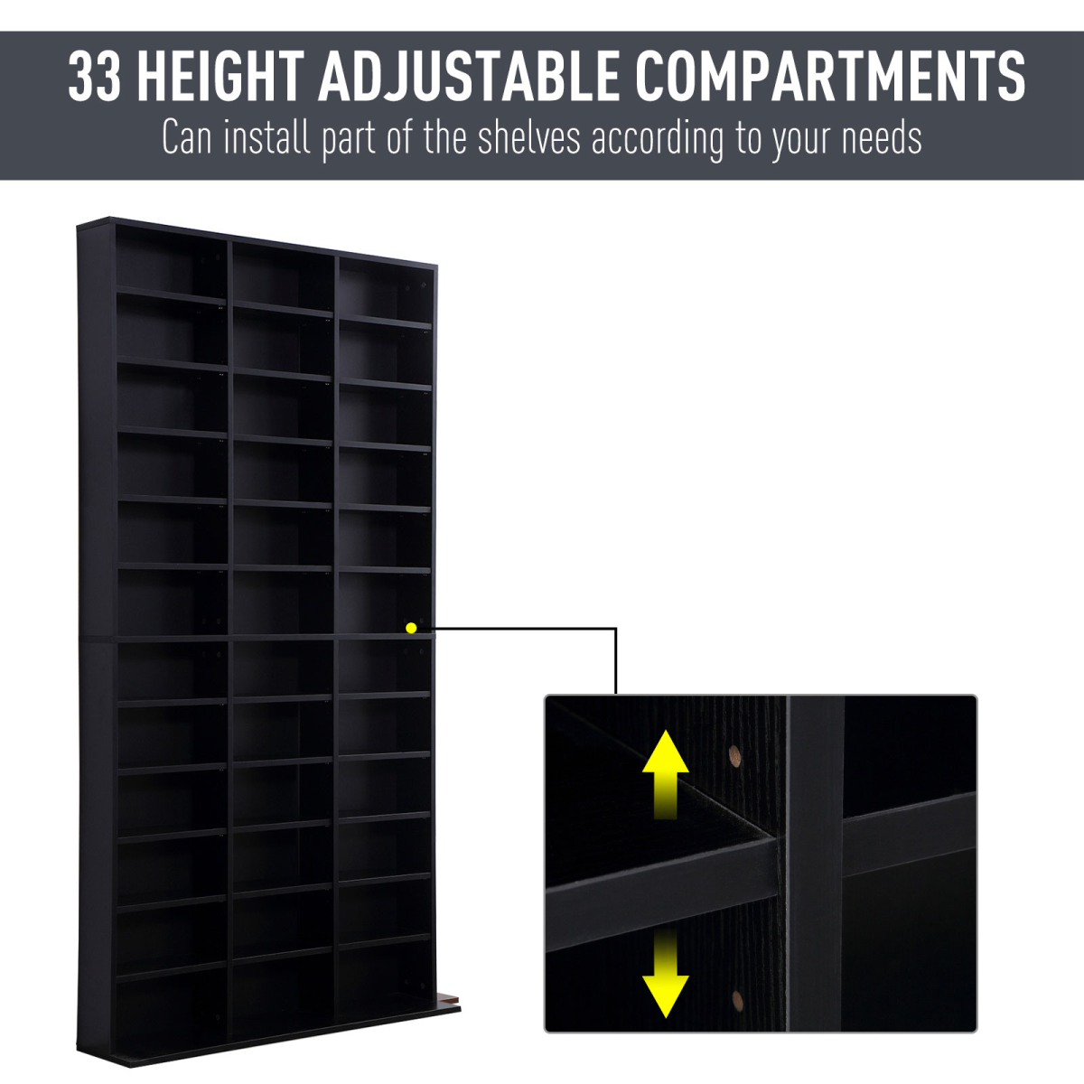 Extra-Large Media Storage Bookcase