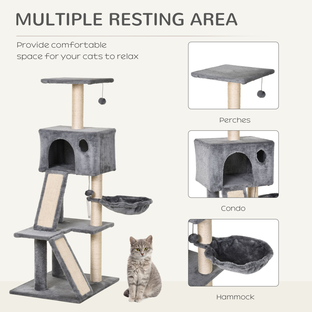 Multi-Tier Luxury Cat Tree Villa