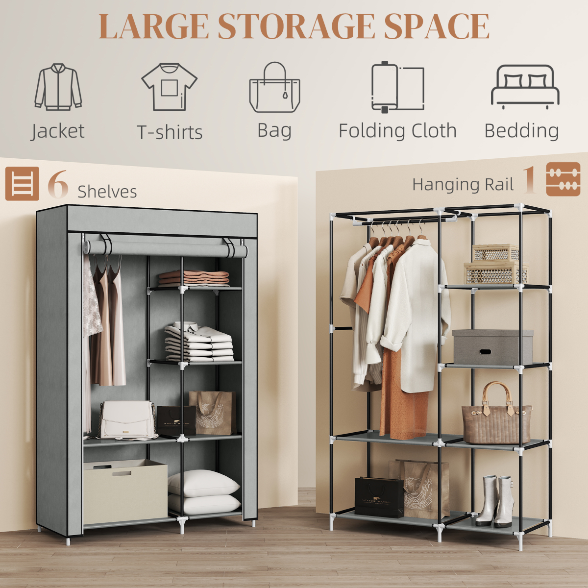Foldable Fabric Wardrobe
