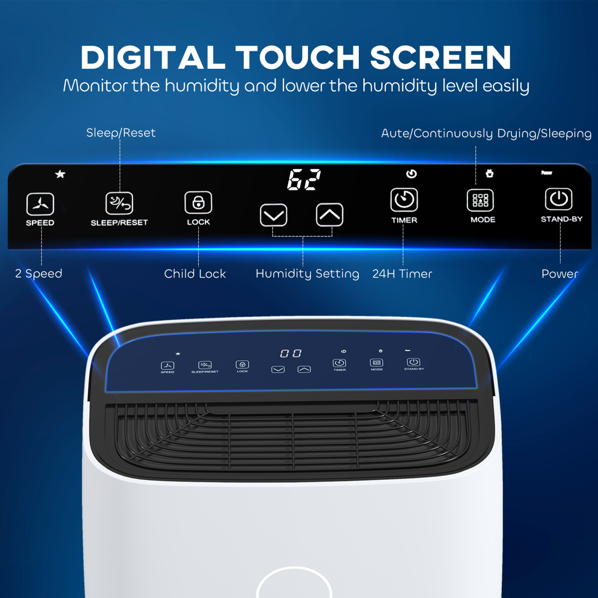 High-Capacity Home Dehumidifier