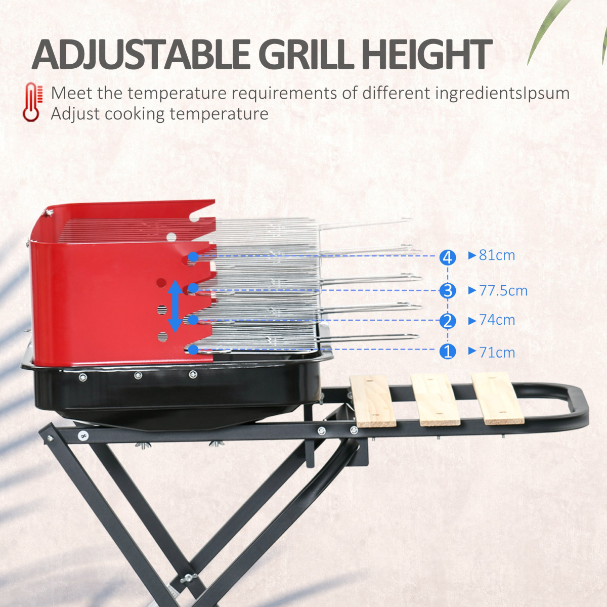 Foldable Charcoal BBQ Grill