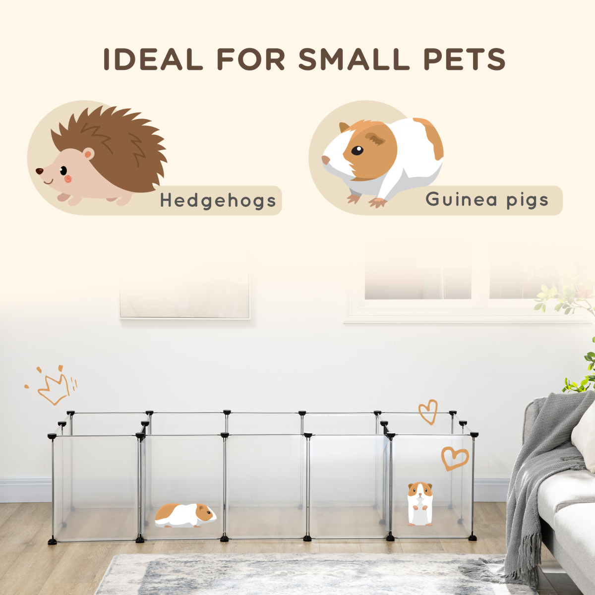 Customisable Small Animal Playpen – Modular DIY Cage