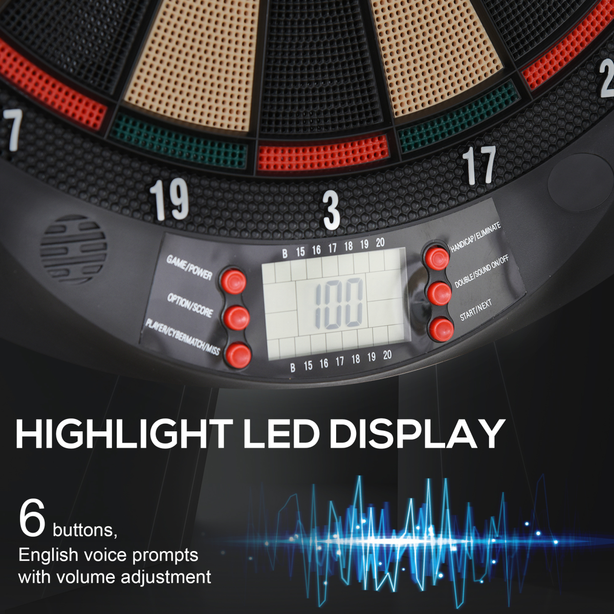 Electronic Dartboard 26 Games & 6 Darts