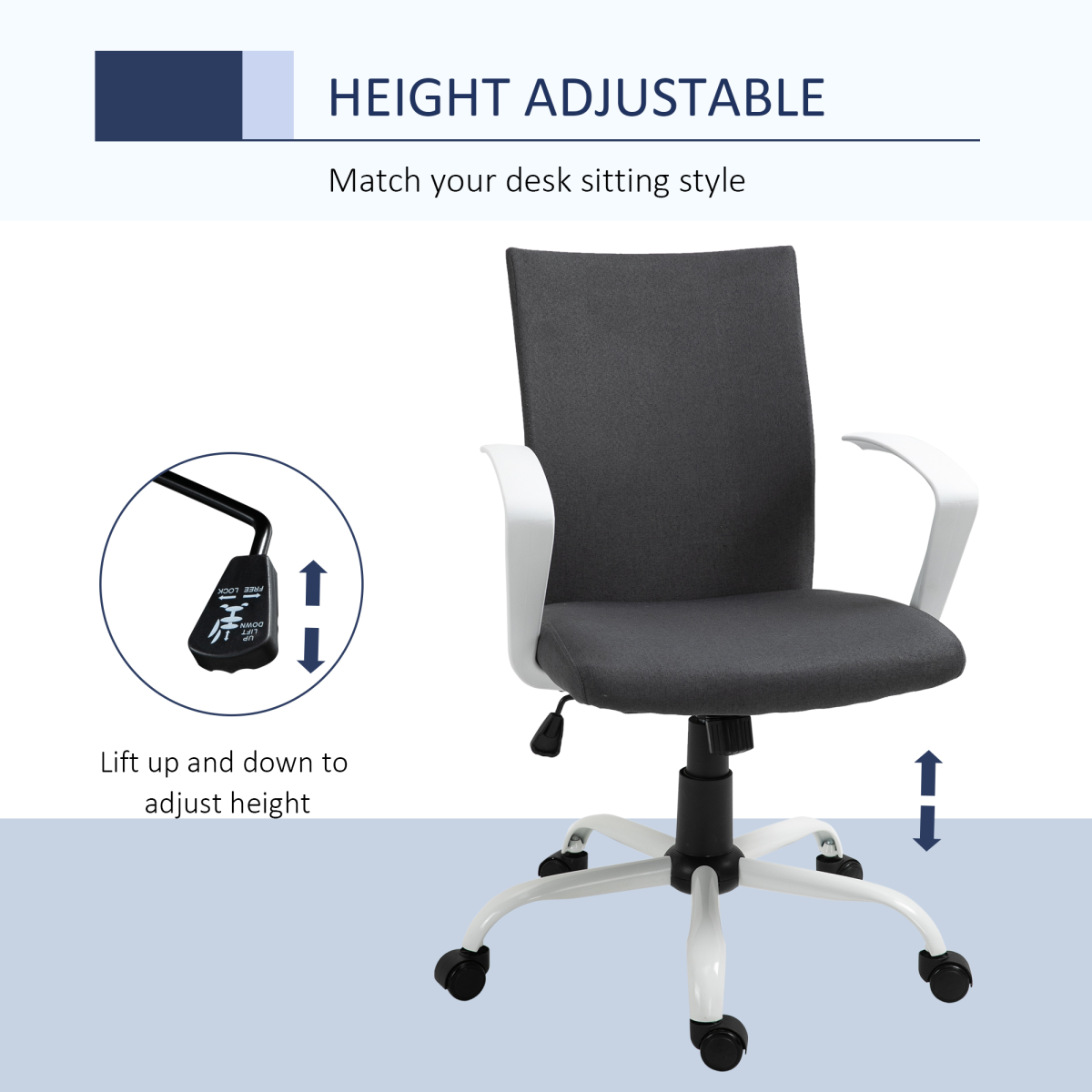 Linen Office Chair