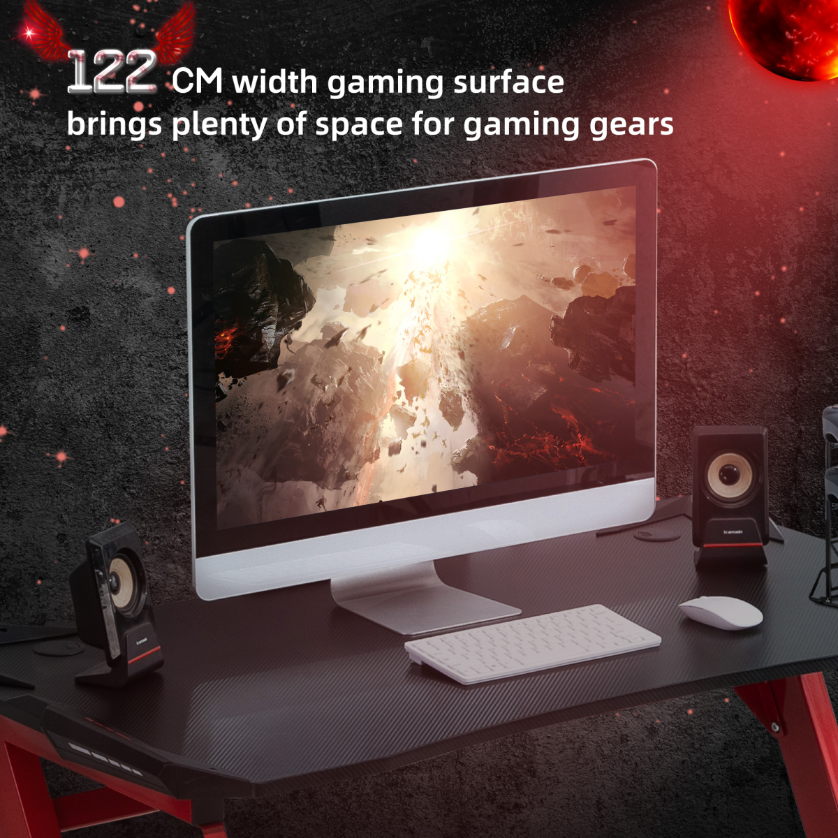 Gaming Desk with Gamepad