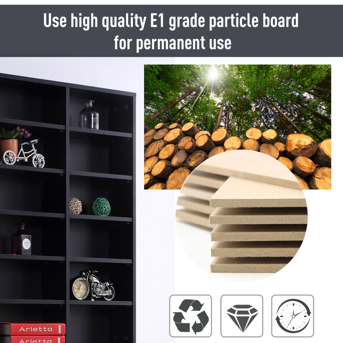 Extra-Large Media Storage Bookcase