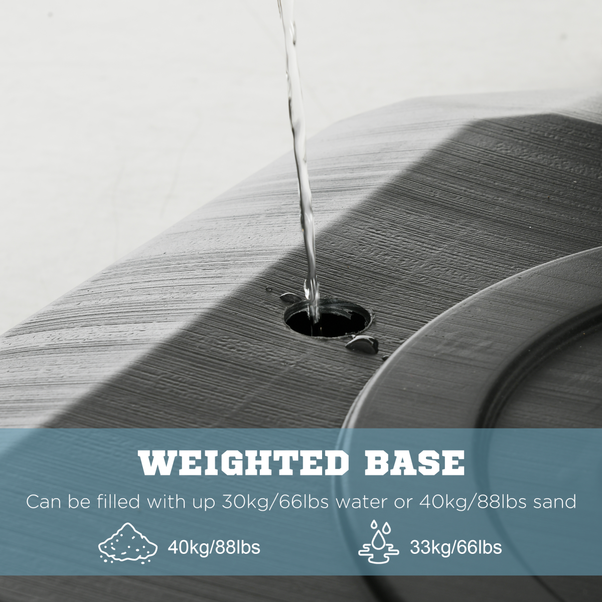 Adjustable Basketball Hoop with Weighted Base