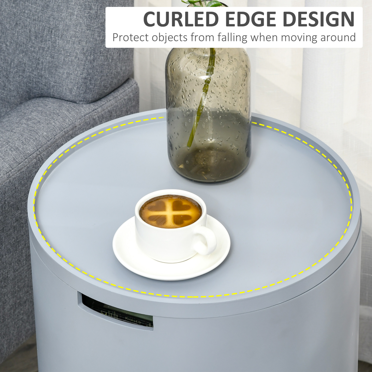 Duo Design Storage Side Table