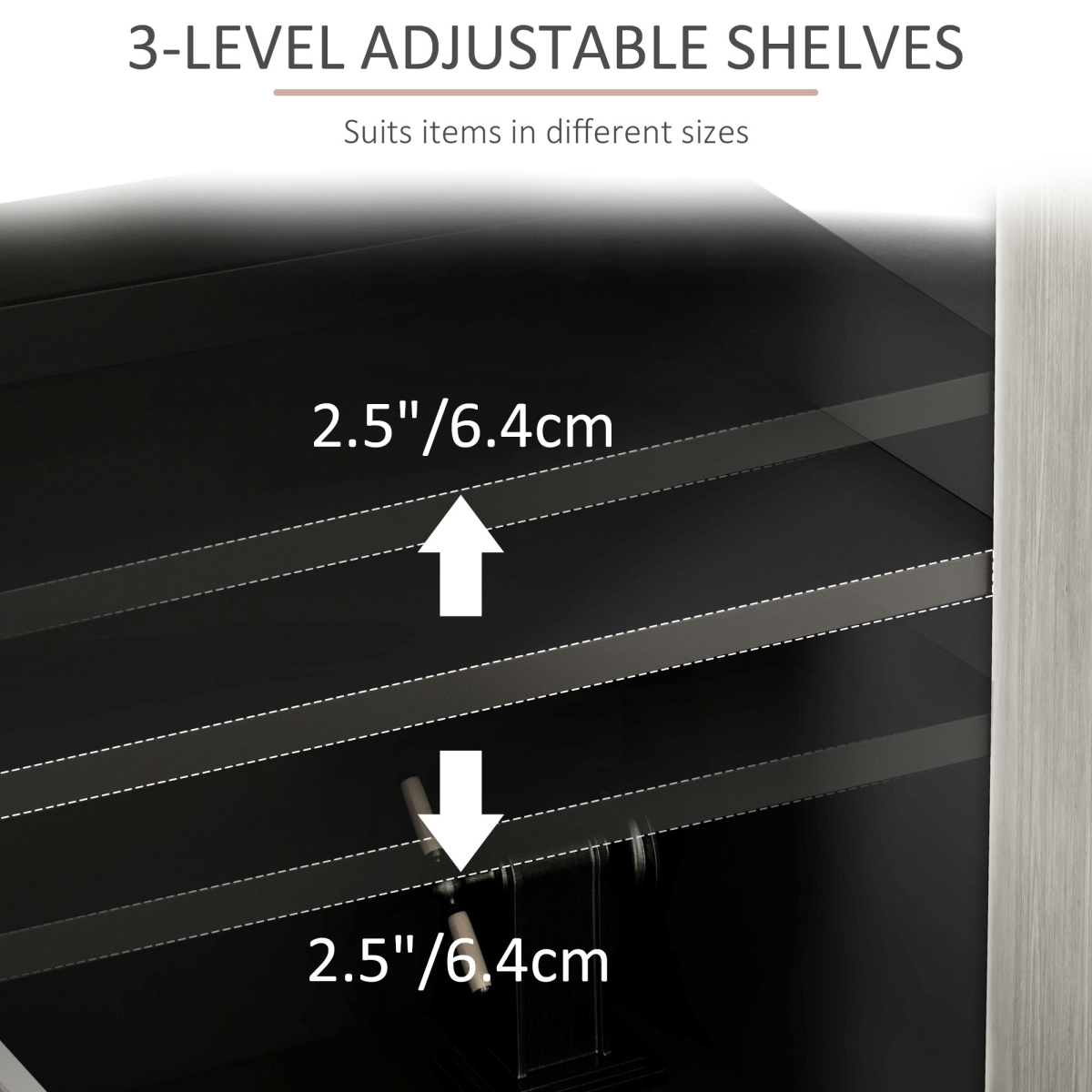 2-Door Push-Open Storage Cabinet
