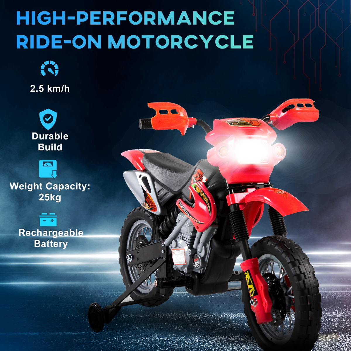 Kids Motocross Ride-On Motorbike