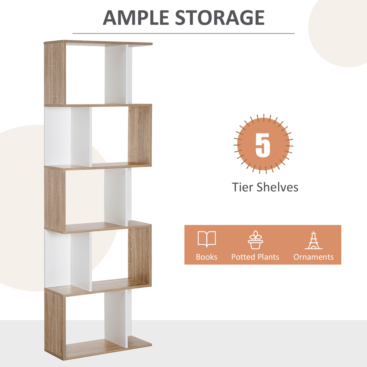 5-tier Display Shelving Storage