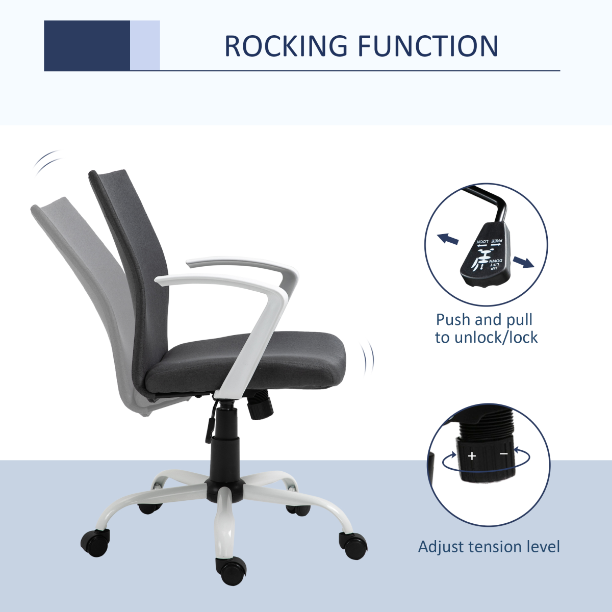 Linen Office Chair