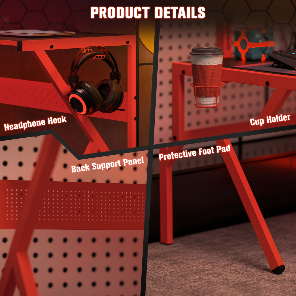 Gaming Desk Workstations Monitor Stand