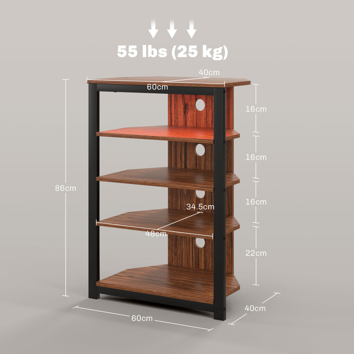 RGB LED Corner TV Unit