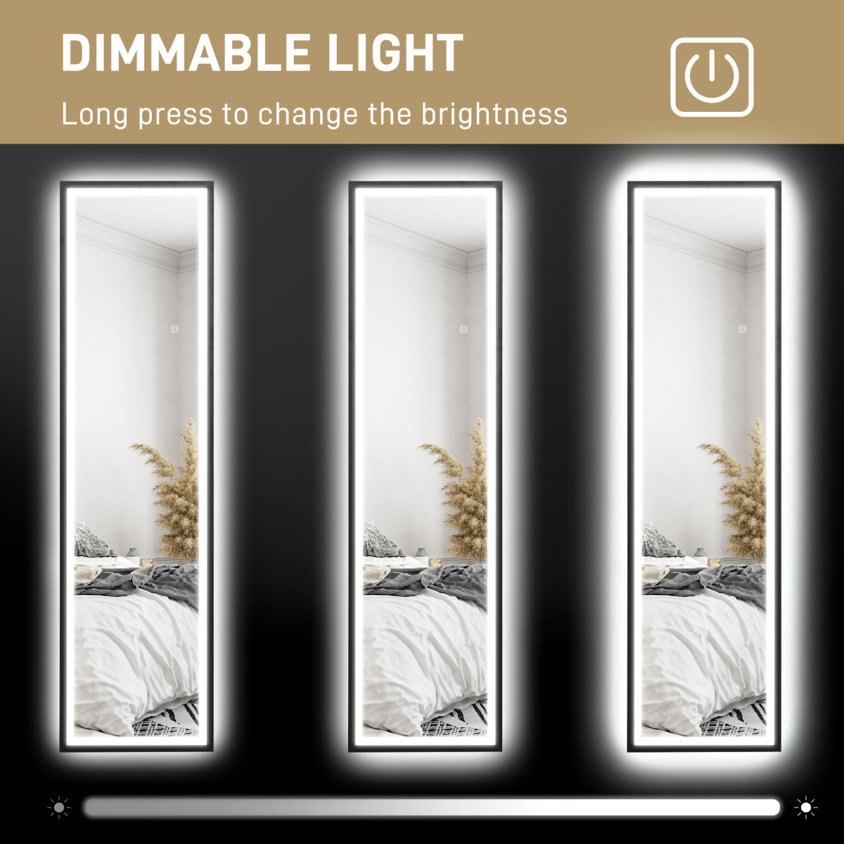 Full Length Mirror w/ Adjustable Lights