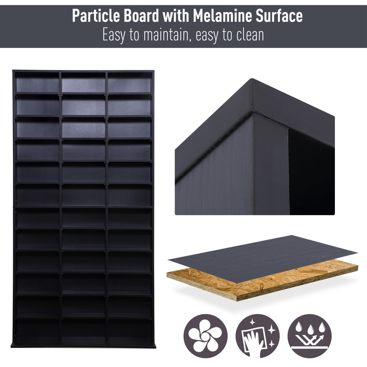 Extra-Large Media Storage Bookcase
