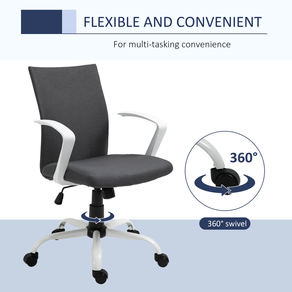Linen Office Chair