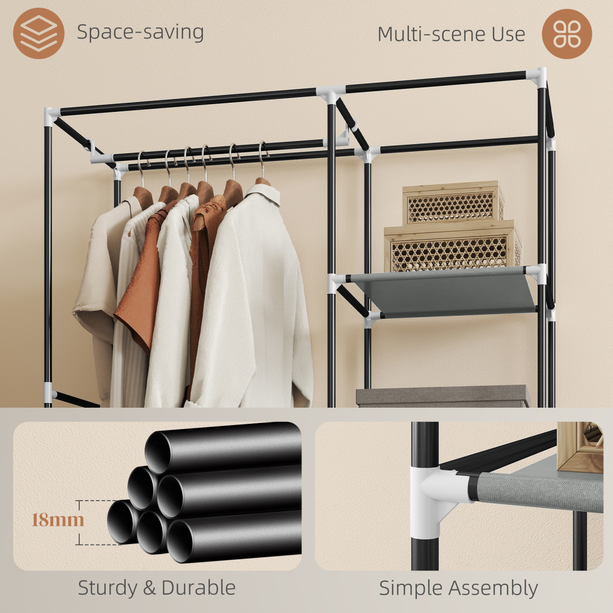Foldable Fabric Wardrobe
