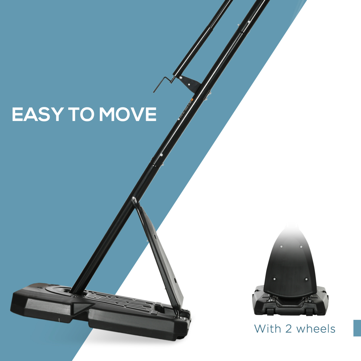 Adjustable Basketball Hoop with Weighted Base
