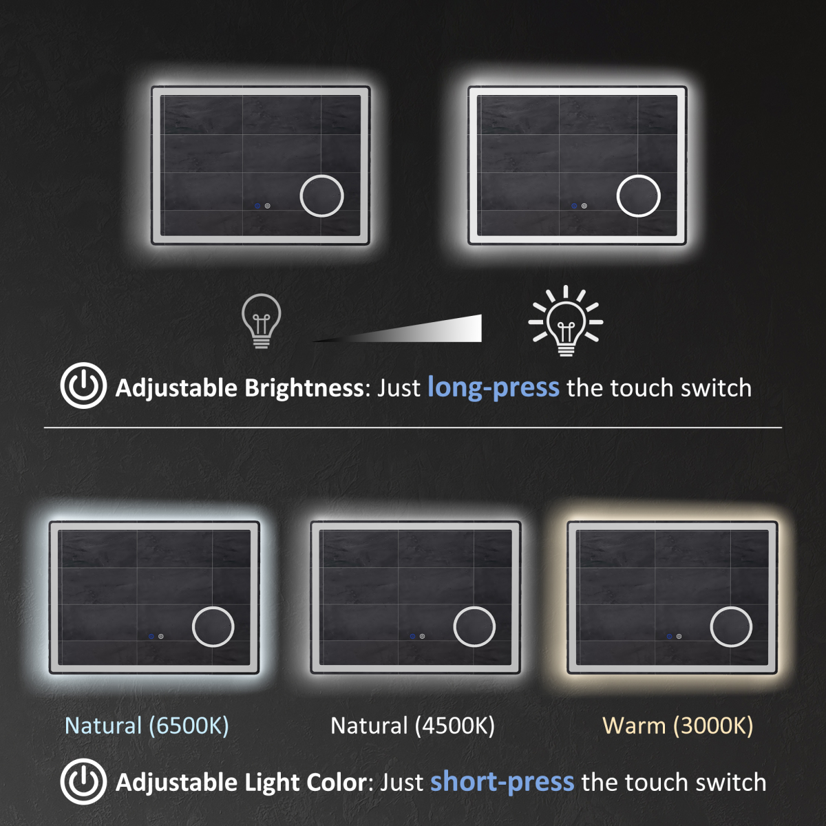 LED Lighted Bathroom Mirror