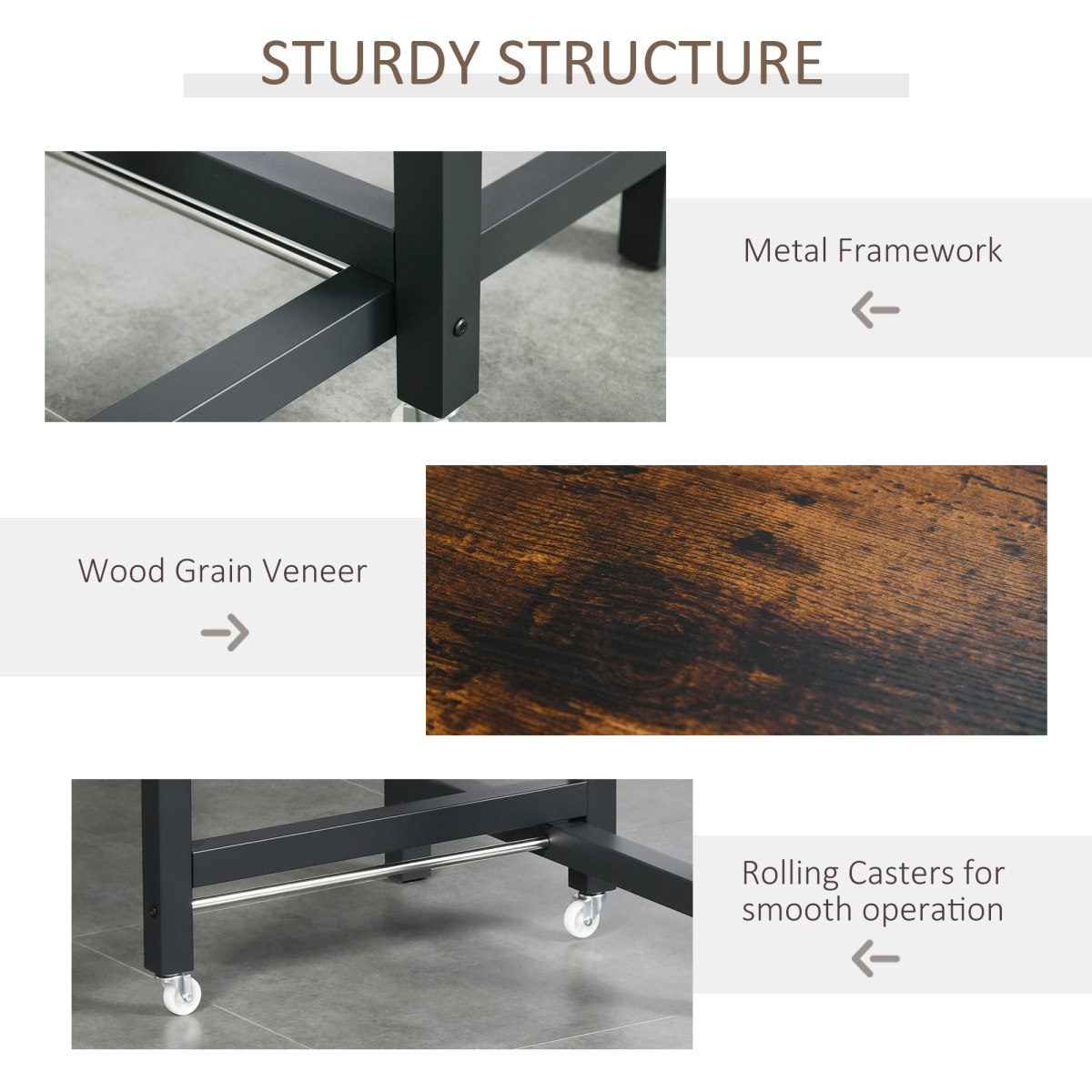Drop Leaf Foldable Dining Table